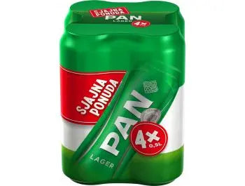 Pan Lager pivo 4x0,5 L