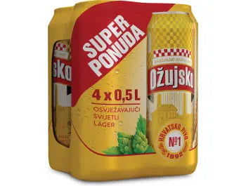 Ožujsko pivo 4×0,5 L