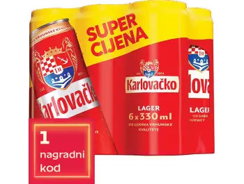 PIVO KARLOVAČKO 6X0,33 L LIMEN