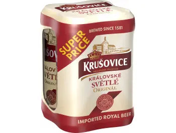 Krušovice svijetlo pivo 1 pak. 4×0,5 L